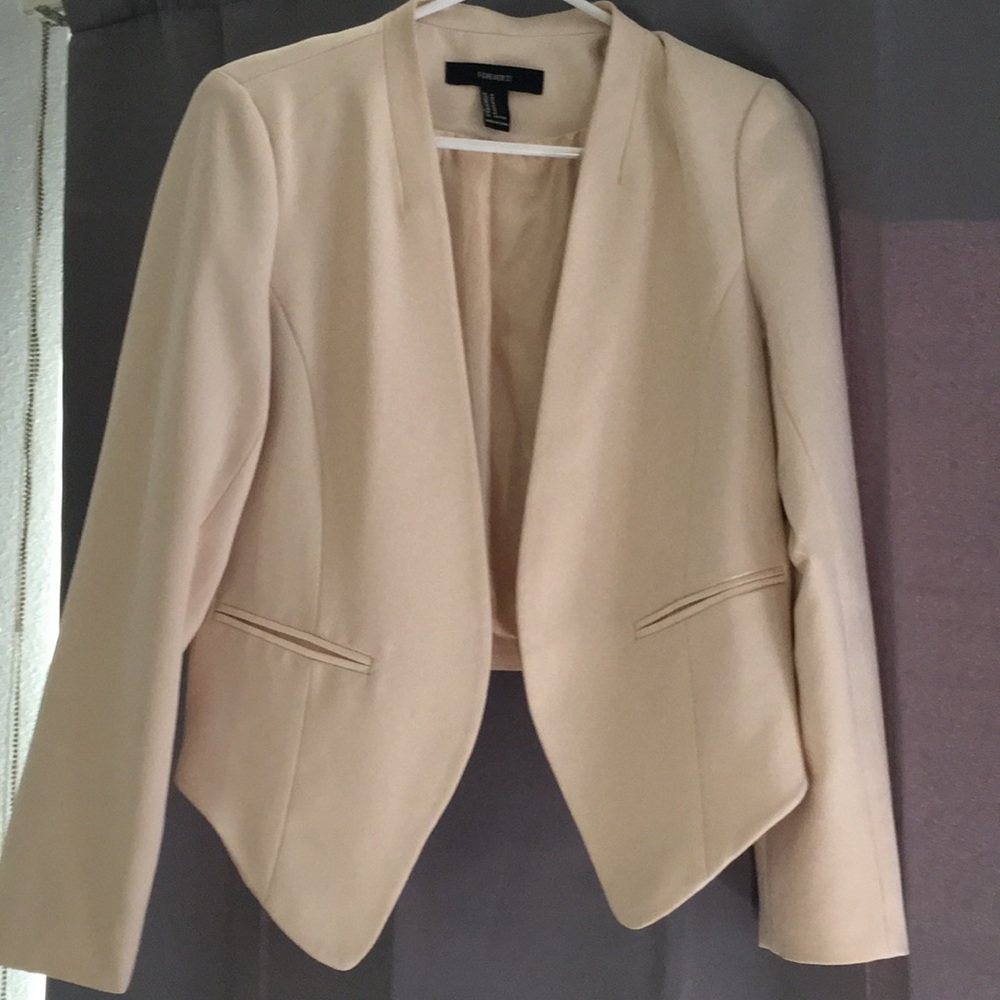 Forever 21 cream blazer sz M
